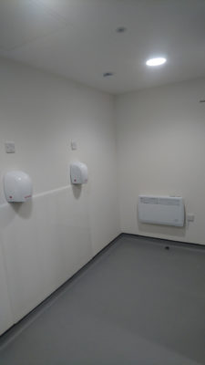 Washroom electric work